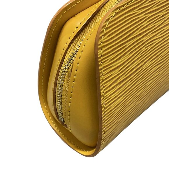 LOUIS VUITTON Dauphine PM Jaune Epi Leather Pouch Bag 144-090225 - Picture 5 of 8